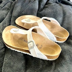 White Birkenstock Sandals